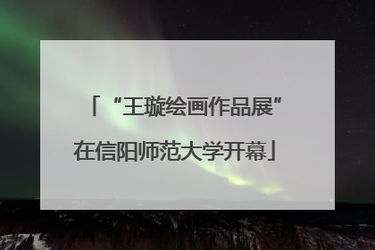 “王璇绘画作品展”在信阳师范大学开幕