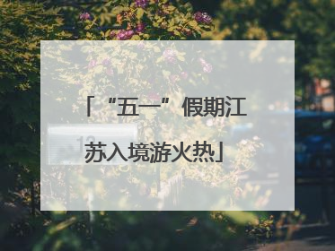 “五一”假期江苏入境游火热