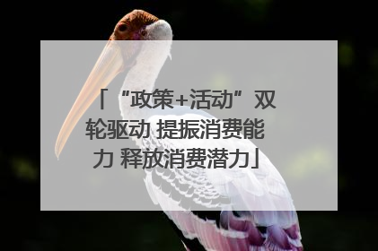 “政策+活动”双轮驱动 提振消费能力 释放消费潜力