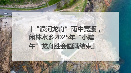 “浪河龙舟”雨中竞渡，闲林水乡2025年“小端午”龙舟胜会圆满结束
