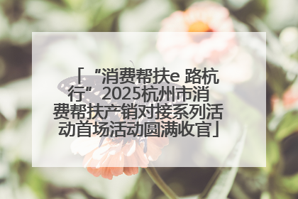 “消费帮扶e 路杭行”2025杭州市消费帮扶产销对接系列活动首场活动圆满收官