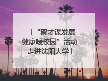 “聚才谋发展 健康暖校园”活动走进沈阳大学