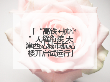 “高铁+航空”无缝衔接 天津西站城市航站楼开启试运行