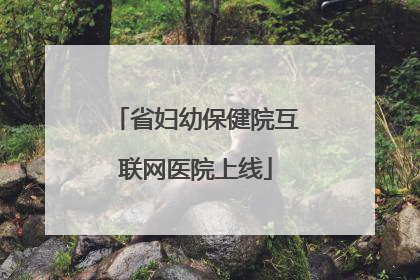 省妇幼保健院互联网医院上线
