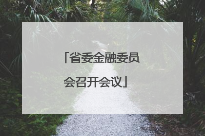 省委金融委员会召开会议