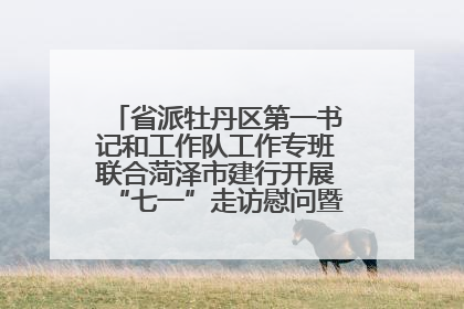 省派牡丹区第一书记和工作队工作专班联合菏泽市建行开展“七一”走访慰问暨红色教育活动