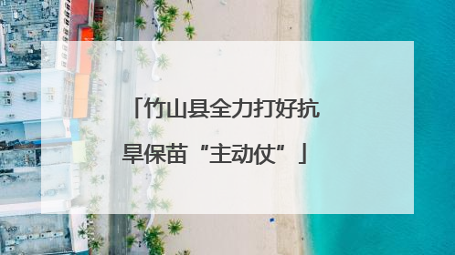 竹山县全力打好抗旱保苗“主动仗”