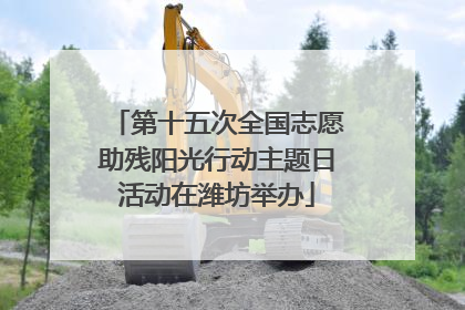 第十五次全国志愿助残阳光行动主题日活动在潍坊举办