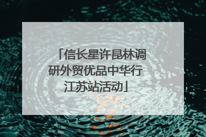 信长星许昆林调研外贸优品中华行江苏站活动
