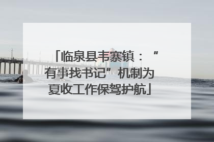 临泉县韦寨镇：“有事找书记”机制为夏收工作保驾护航