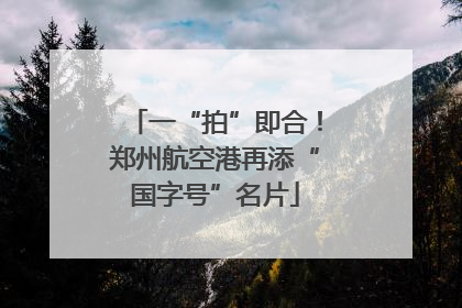 一“拍”即合！郑州航空港再添“国字号”名片