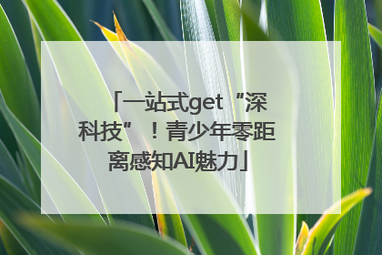 一站式get“深科技”！青少年零距离感知AI魅力