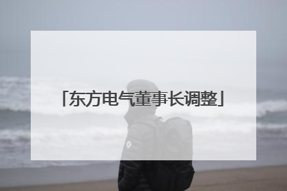 东方电气董事长调整