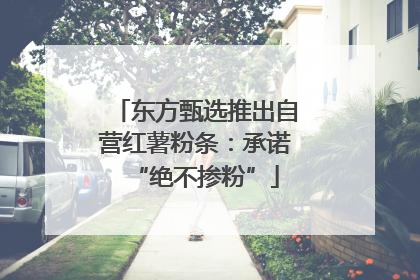 东方甄选推出自营红薯粉条：承诺“绝不掺粉”