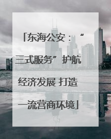 东海公安：“三式服务”护航经济发展 打造一流营商环境