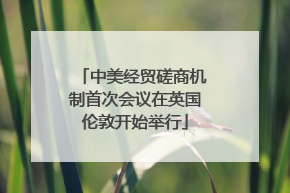 中美经贸磋商机制首次会议在英国伦敦开始举行