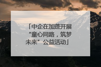 中企在加蓬开展“童心同路，筑梦未来”公益活动