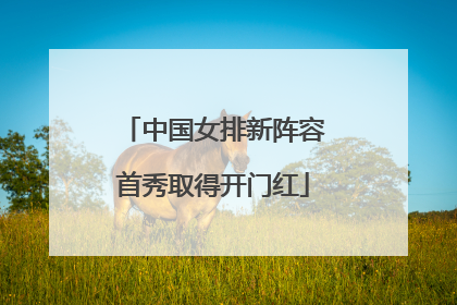 中国女排新阵容首秀取得开门红