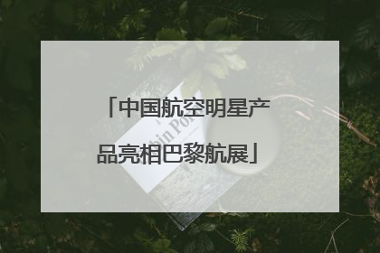 中国航空明星产品亮相巴黎航展