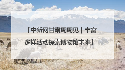 中新网甘肃周周见｜丰富多样活动探索博物馆未来