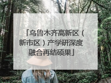 乌鲁木齐高新区（新市区）产学研深度融合再结硕果
