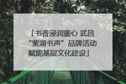 书香浸润童心 武昌“紫湖书声”品牌活动赋能基层文化建设