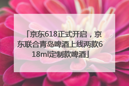 京东618正式开启，京东联合青岛啤酒上线两款618ml定制款啤酒