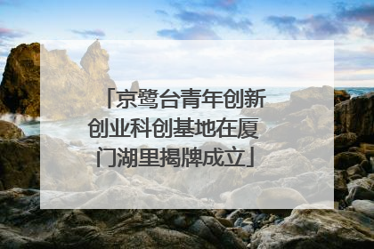 京鹭台青年创新创业科创基地在厦门湖里揭牌成立