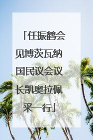 任振鹤会见博茨瓦纳国民议会议长凯奥拉佩采一行