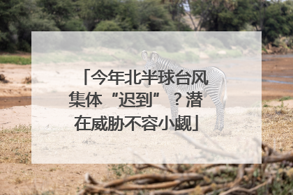 今年北半球台风集体“迟到”？潜在威胁不容小觑