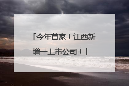 今年首家！江西新增一上市公司！