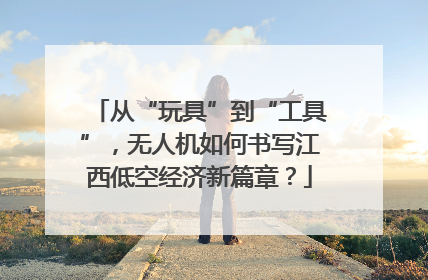 从“玩具”到“工具”，无人机如何书写江西低空经济新篇章？