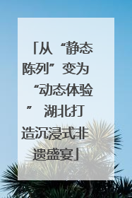 从“静态陈列”变为“动态体验” 湖北打造沉浸式非遗盛宴