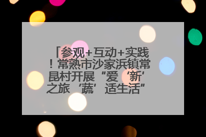 参观+互动+实践！常熟市沙家浜镇常昆村开展“爱‘新’之旅‘蔬’适生活”参观学习活动