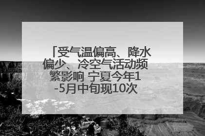 受气温偏高、降水偏少、冷空气活动频繁影响 宁夏今年1-5月中旬现10次定级沙尘天气过程