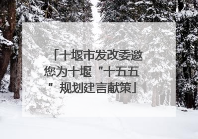 十堰市发改委邀您为十堰“十五五”规划建言献策