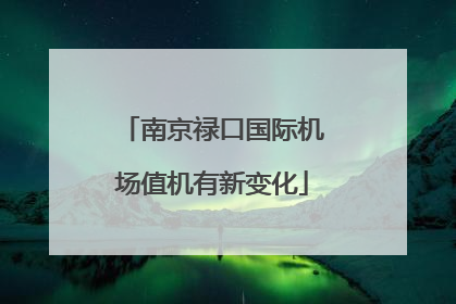 南京禄口国际机场值机有新变化