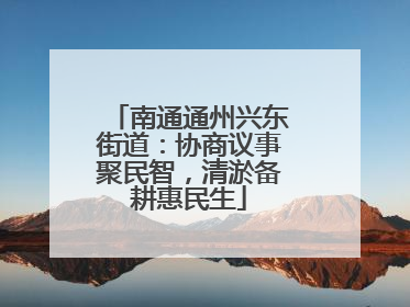南通通州兴东街道：协商议事聚民智，清淤备耕惠民生