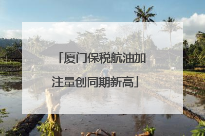 厦门保税航油加注量创同期新高