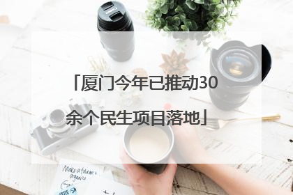 厦门今年已推动30余个民生项目落地