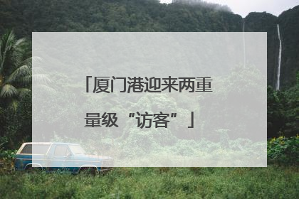 厦门港迎来两重量级“访客”