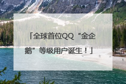 全球首位QQ“金企鹅”等级用户诞生！