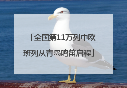 全国第11万列中欧班列从青岛鸣笛启程