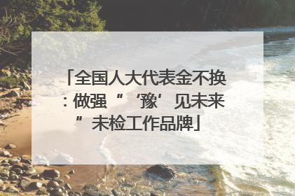 全国人大代表金不换：做强“‘豫’见未来”未检工作品牌