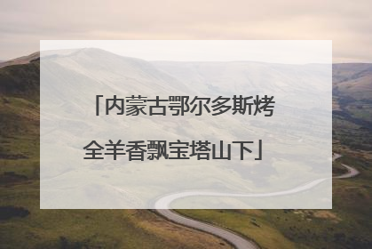 内蒙古鄂尔多斯烤全羊香飘宝塔山下