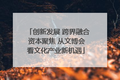 创新发展 跨界融合 资本聚焦 从文博会看文化产业新机遇