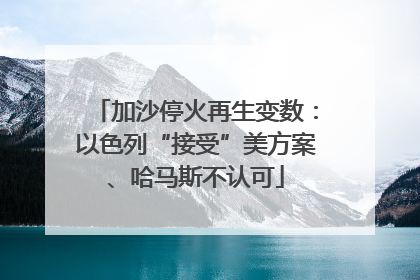 加沙停火再生变数：以色列“接受”美方案、哈马斯不认可