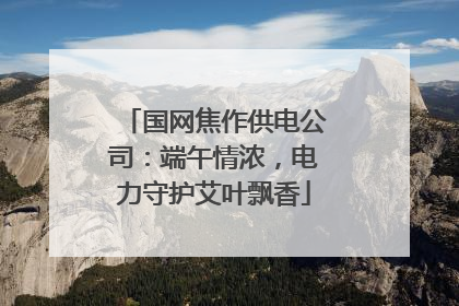 国网焦作供电公司：端午情浓，电力守护艾叶飘香