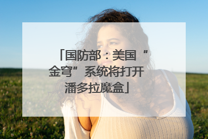 国防部：美国“金穹”系统将打开潘多拉魔盒