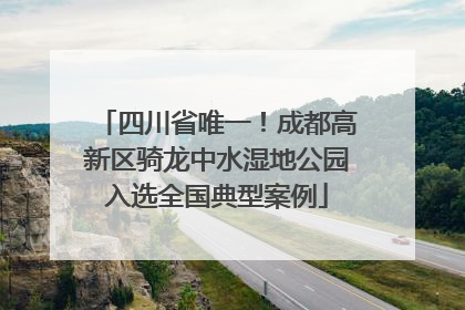 四川省唯一！成都高新区骑龙中水湿地公园入选全国典型案例